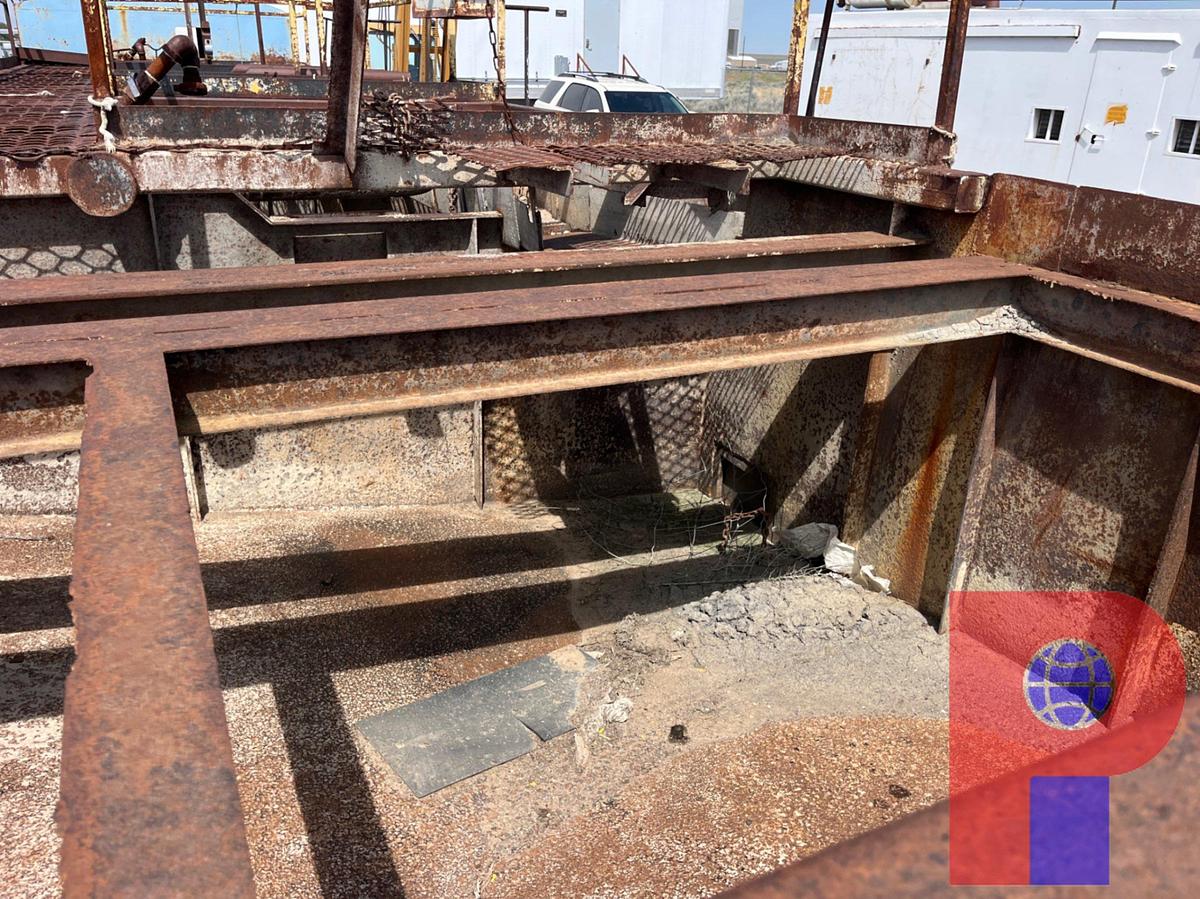 Used 60X11X9.5H (4) COMP MUD SHAKER TANK