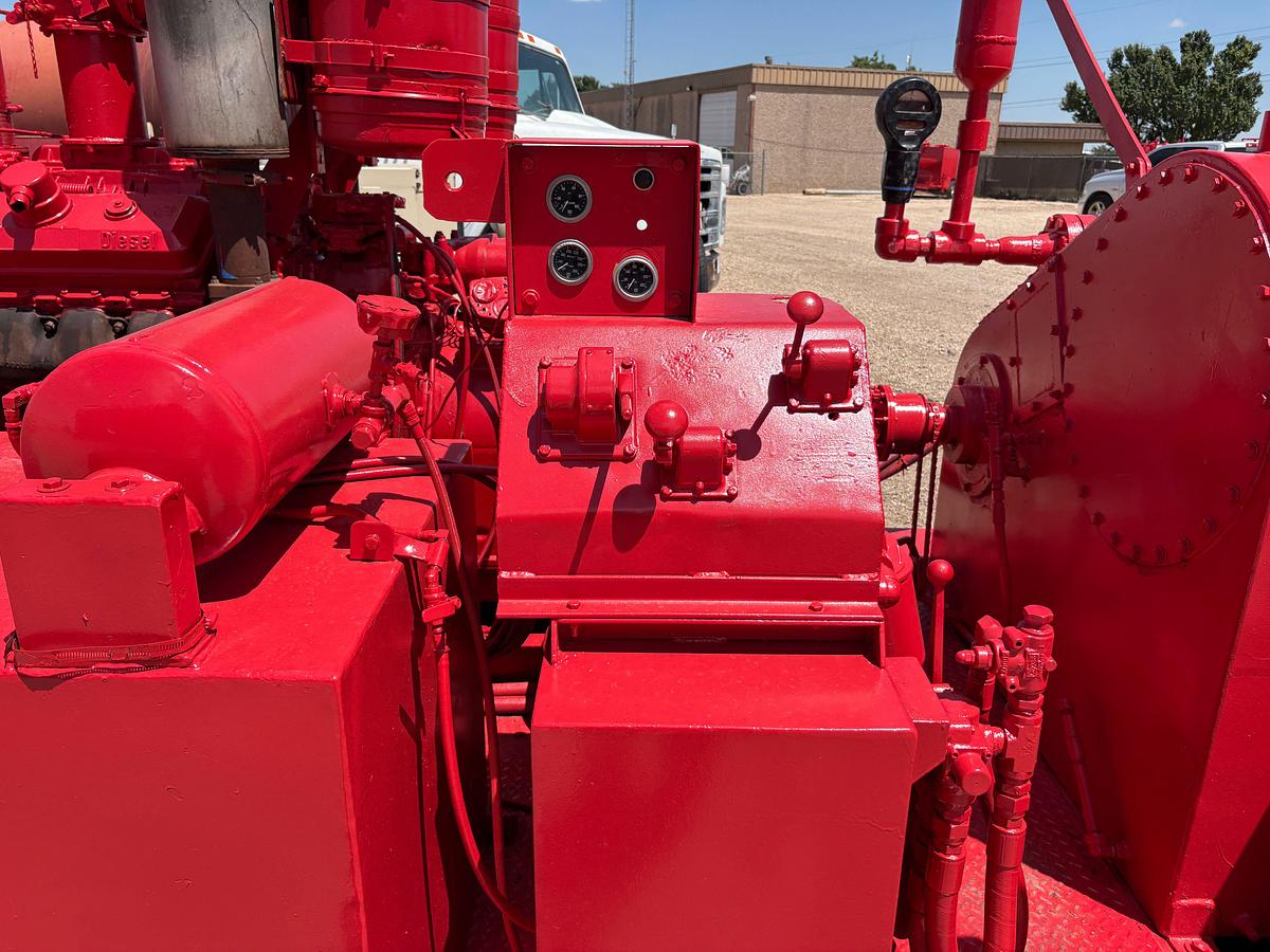 Used Gardner Denver PAH triplex pump mtd on 21’ x 8’ skid