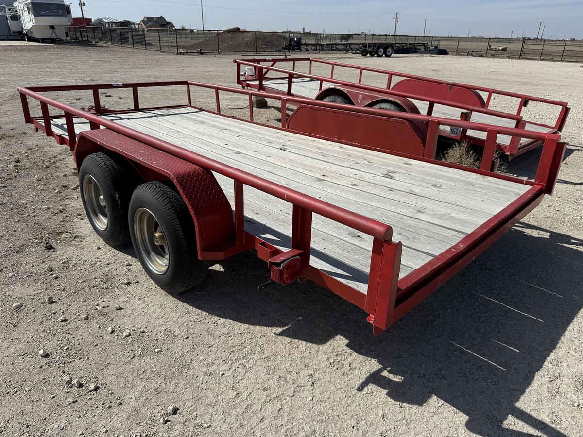 Used 16’ X 7’ T/A BUMPER PULL UTILITY TRAILER