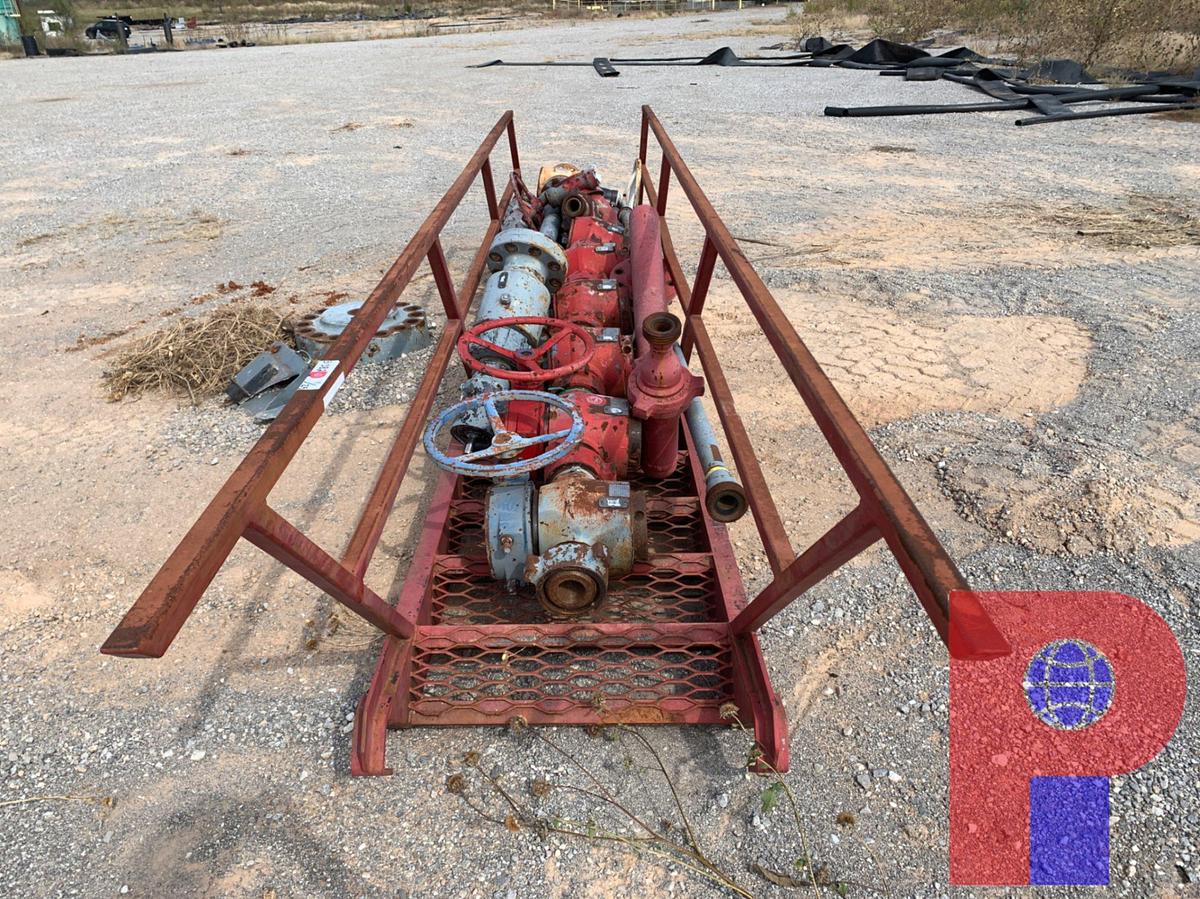 Used (7) 1502 PLUG VALVES (4) 1002 PLUG VALVES (11) ASSORTED 1002 AND 1502 FLOW LINE, AND STEEL LADDER