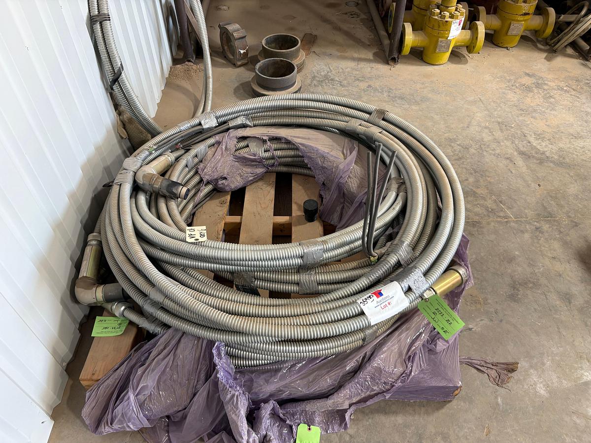 Used (6) 50ft rolls of ESP cable w/ sonic connections speed feed connectors