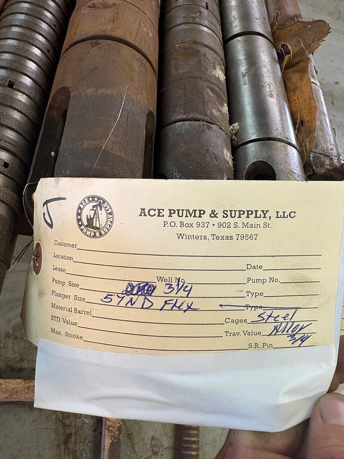 Used 3-1/4” 57ND FLEX CS/STAND VALVE PLUNGER