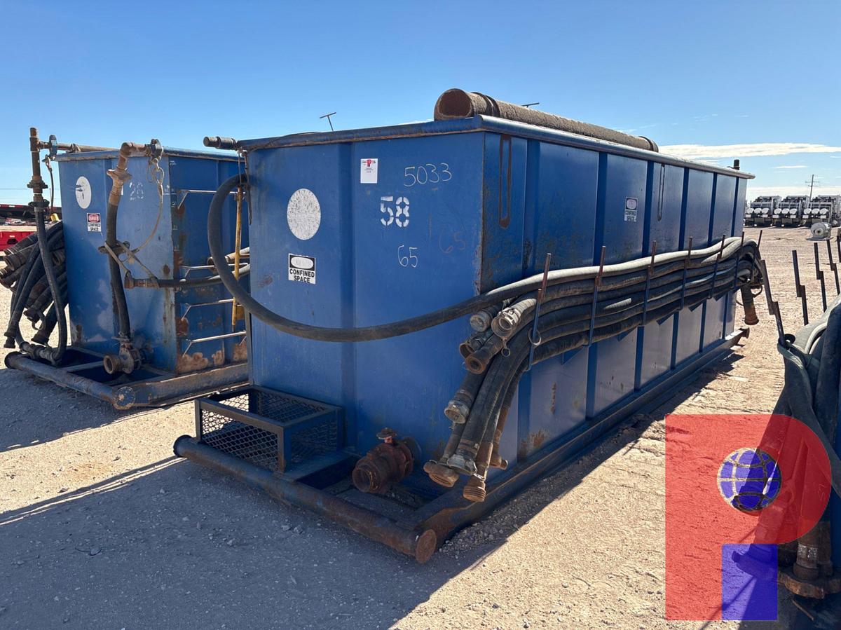Used 18’ x 6’ x 6’ open top fluid tank