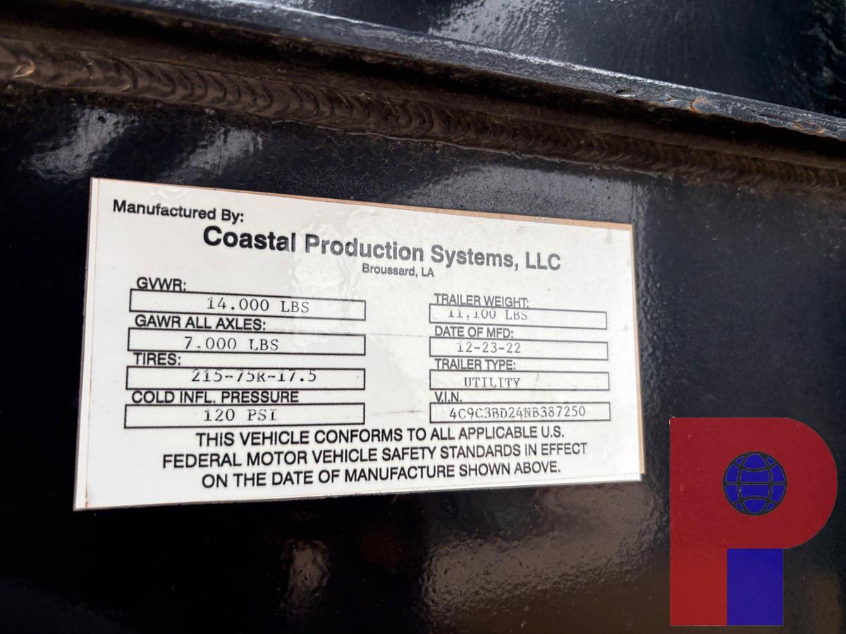 Used 2022 COASTAL T/A GOOSENECK 760 HP WATER TRANSFER PUMP