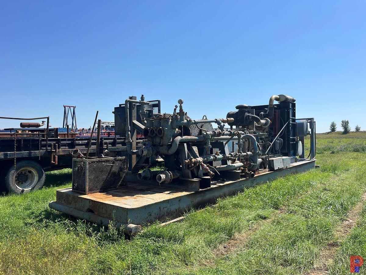 Used AXON HD-500 TRIPLEX WELL SERVICE PUMP P/B CUMMINS QSX15 ALLISON 5860 TRANS.