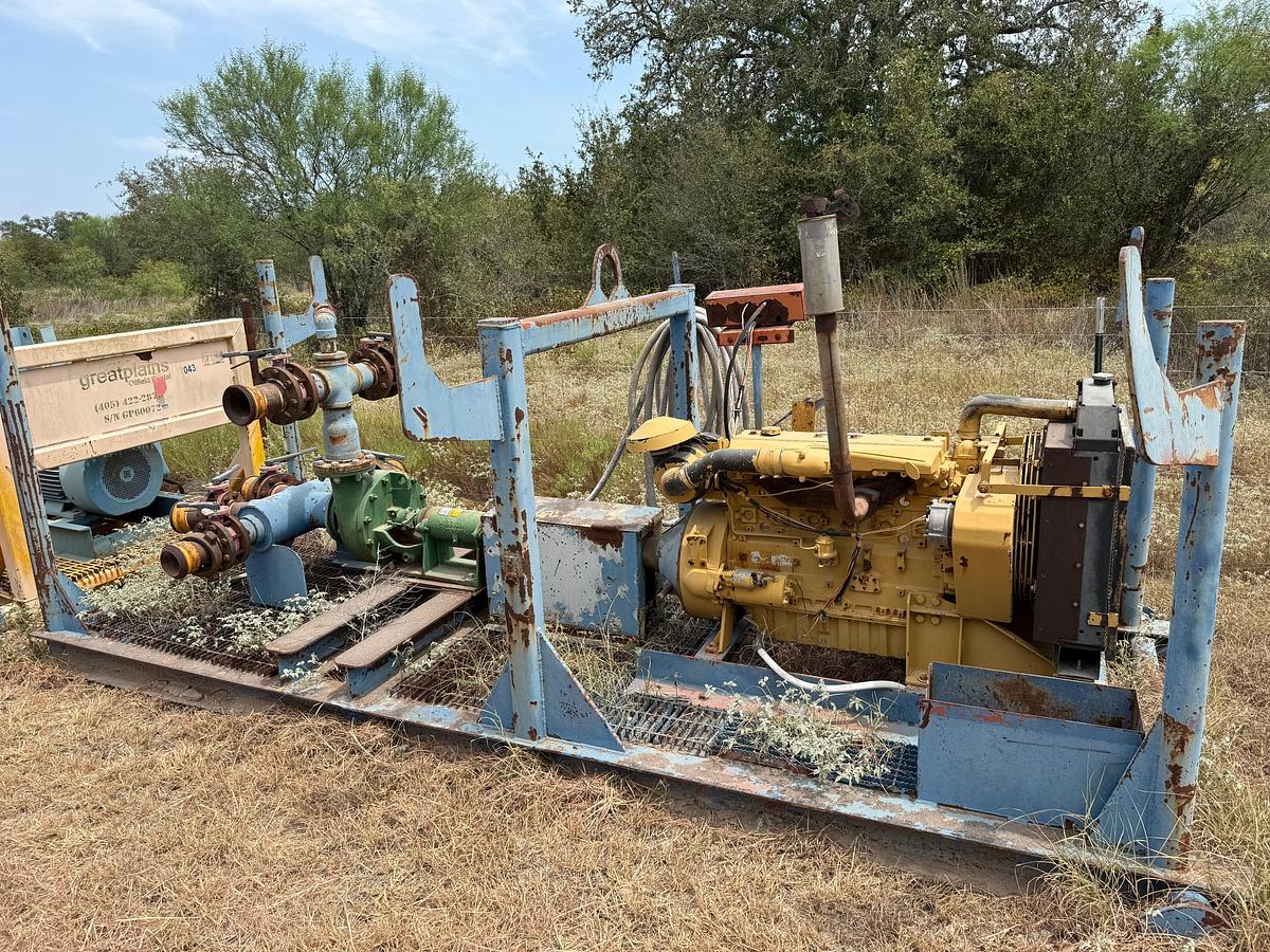Used Mission 5x6R Cent Pump p/b CAT 6cyl. Diesel engine
