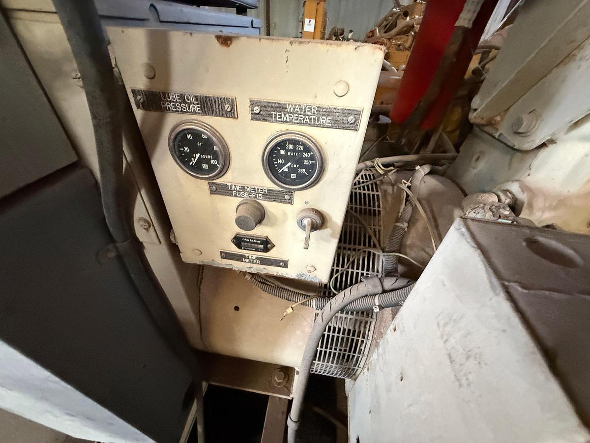 Used 75-KW 3-PHASE NATURAL GAS GENERATOR SET P/B CUMMINS N855G ENGINE