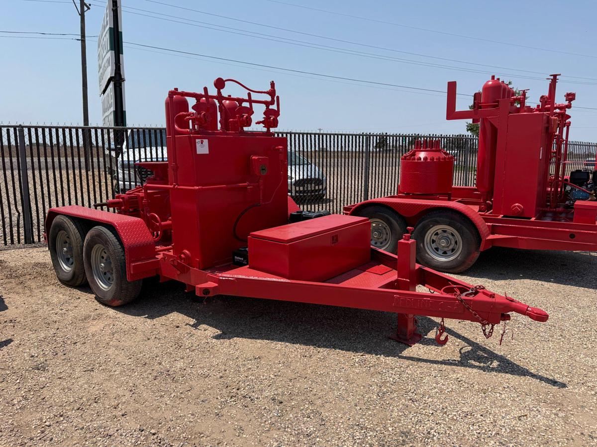 Used 3 station 3 bottle Closing Unit Trailer w/ Hyd. Dbl. BOP