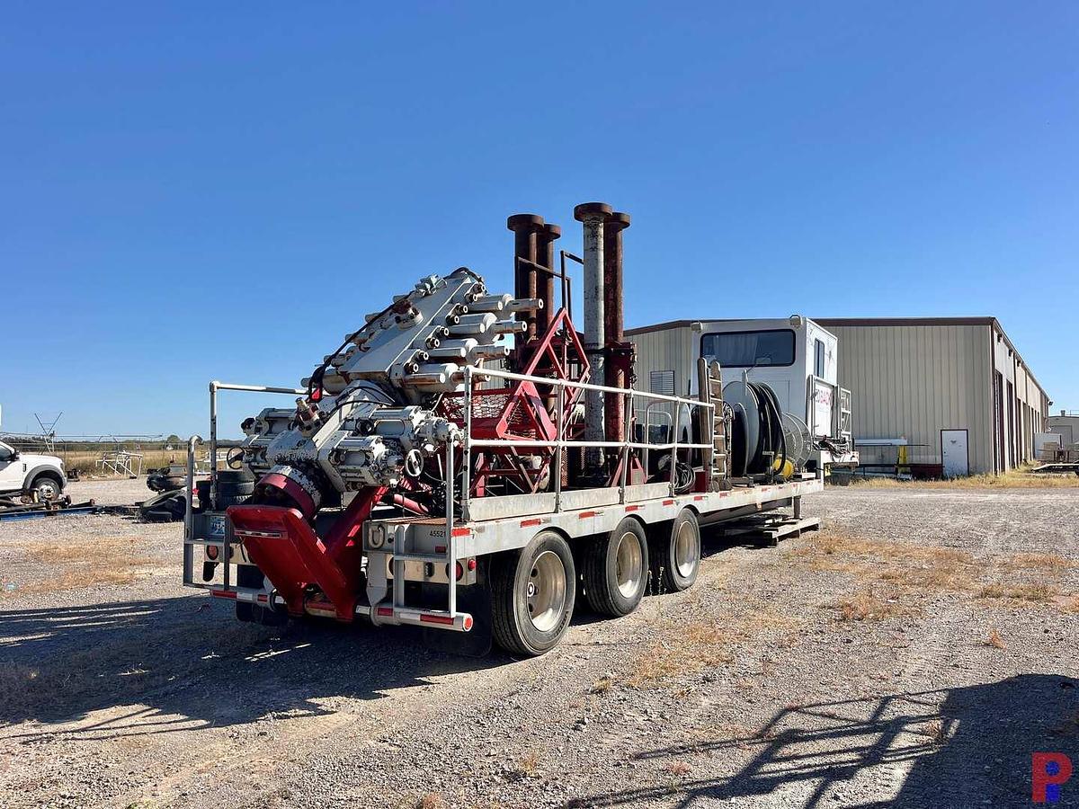 Used 2015 HYDRA RIG 50’ X 102” 3-AXLE COIL TUBING SUPPORT TRAILER