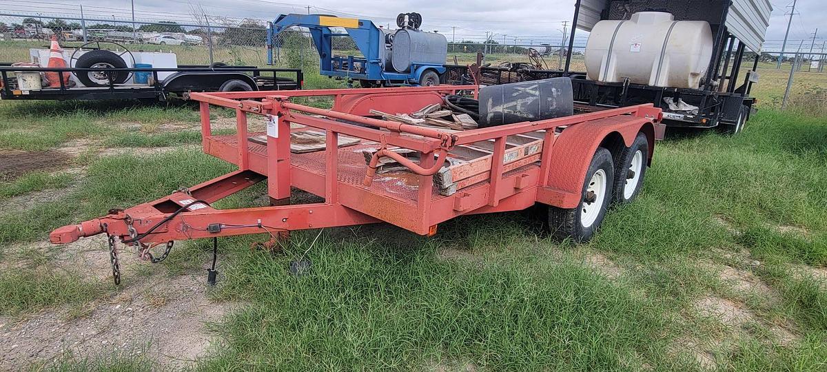 Used 2018 SHOP 12’ X 82” T/A BP STEEL BED UTILITY TRAILER