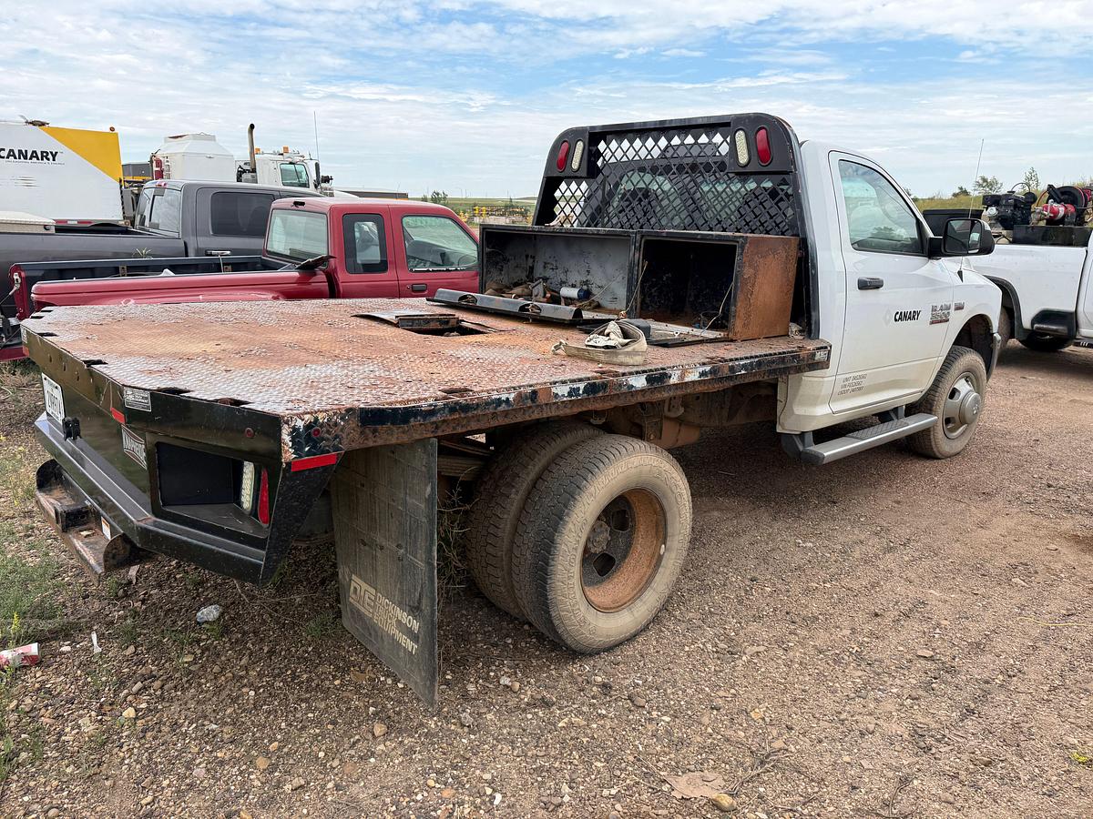 Used 2015 DODGE RAM 3500 HD 4X4 FLATBED PICKUP TRUCK