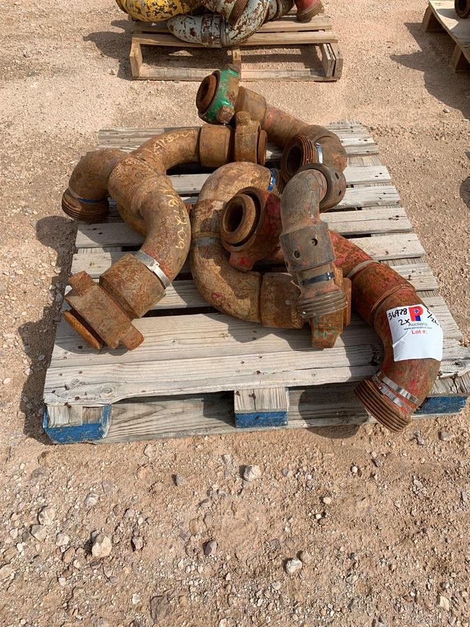 Used (12x) 2 Pallets of 3” 1502 Style 50- FxF Swivel Chiksans