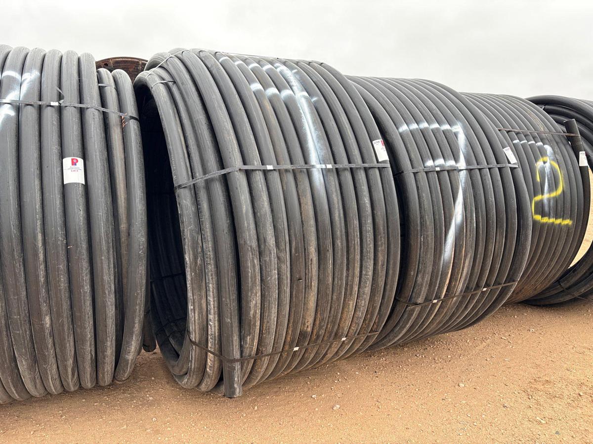 Used APPROX. 1000’ ROLL OF 3” IPS DR 7 POLY PIPE