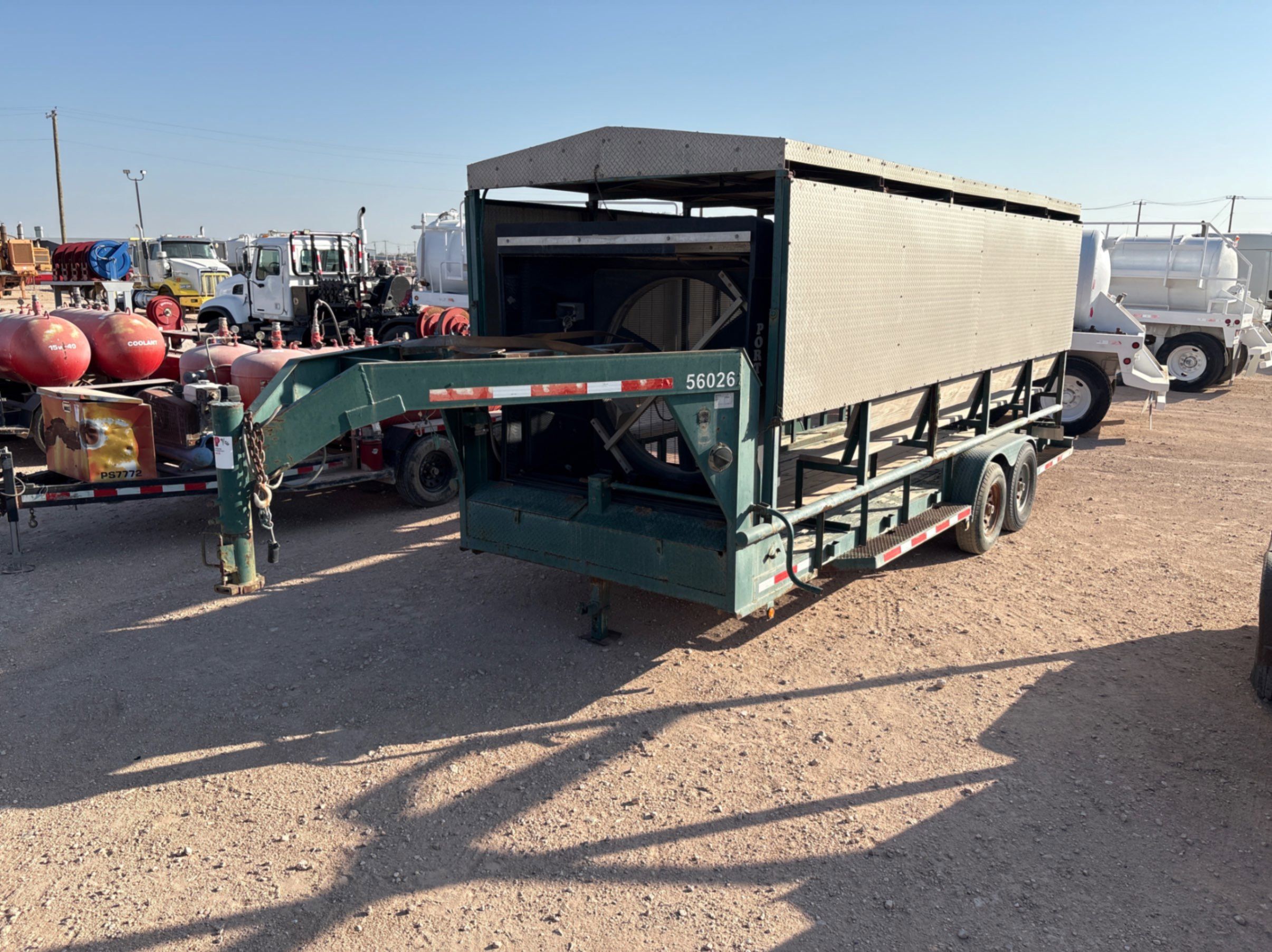 Used 2011 R&D 20’ X 7’ T/A GOOSENECK COOL DOWN TRAILER