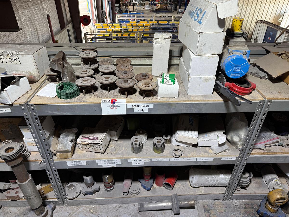 Used 3-SHELVE SECTION OF CS&P NITROGEN PUMPER PARTS