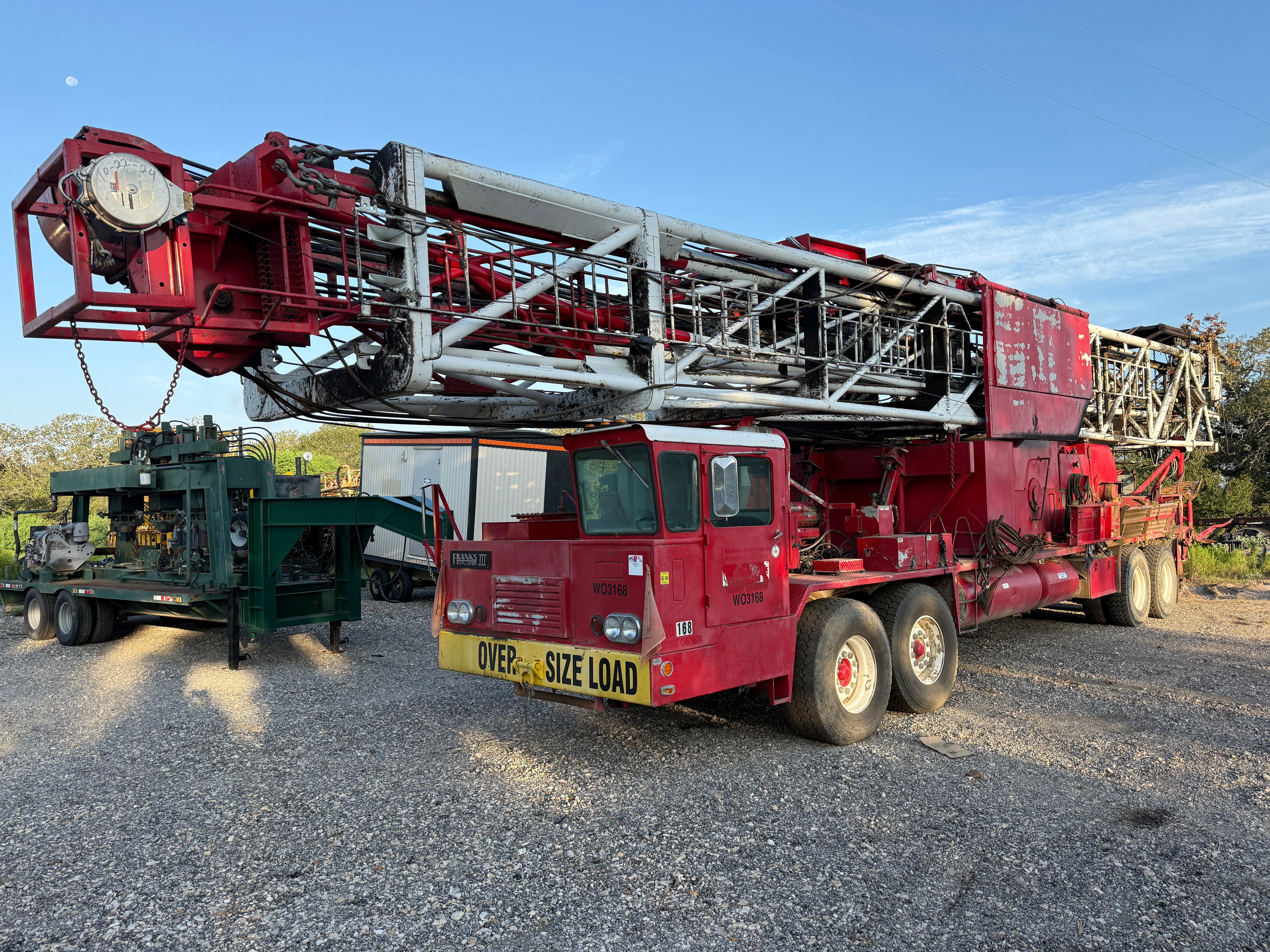 Used 1979 FRANKS EXPLORER III 1287/160 DTD-HT 96’-215K 4-AXLE WELL SERVICE WORKOVER RIG