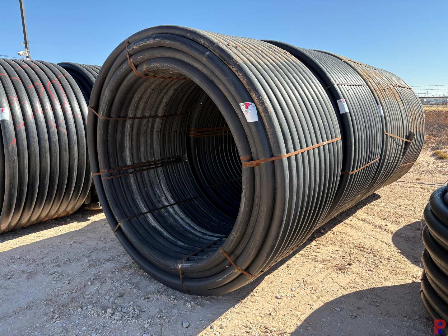 Used 1,000 FOOT ROLL OF 3” IPS DR9 POLY PIPE