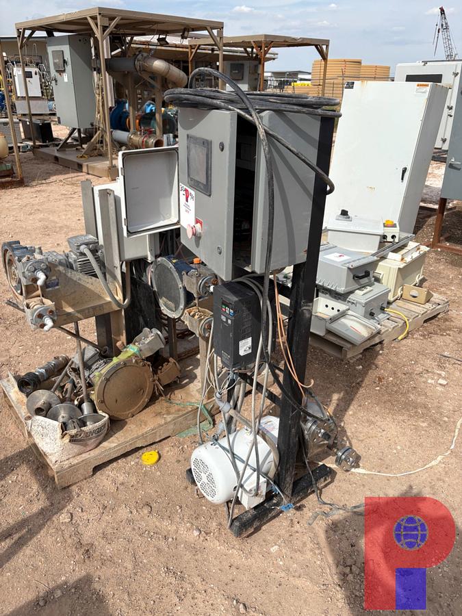 Used FLOWMOTION CHEMICAL PUMP SKID W/ BALDOR 7.5HP ELECTRIC MOTOR