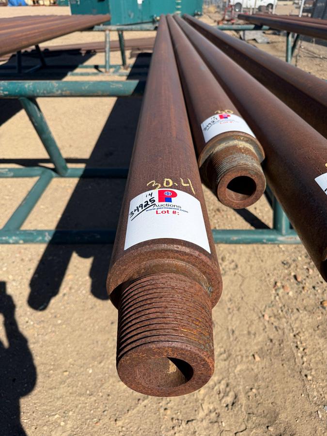 Used 6-1/4" OD X 2-1/4" ID X 30.4' L SGL. RECESS SLICK DRILL COLLAR W/ 4-1/2" XH CONN.