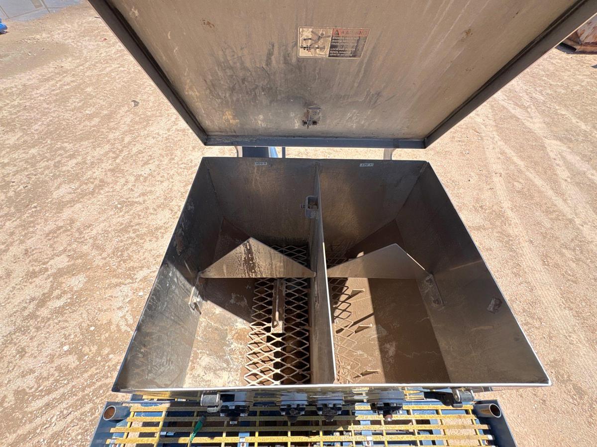 Used Hydraulic auger & hopper unit, skidded