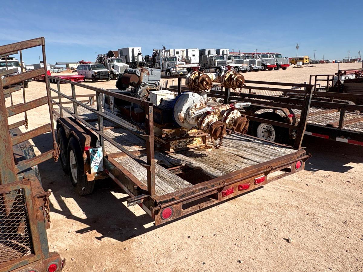 Used 2012 DIAMOND C 18’ X 7’ T/A BUMPER PULL UTILITY TRAILER