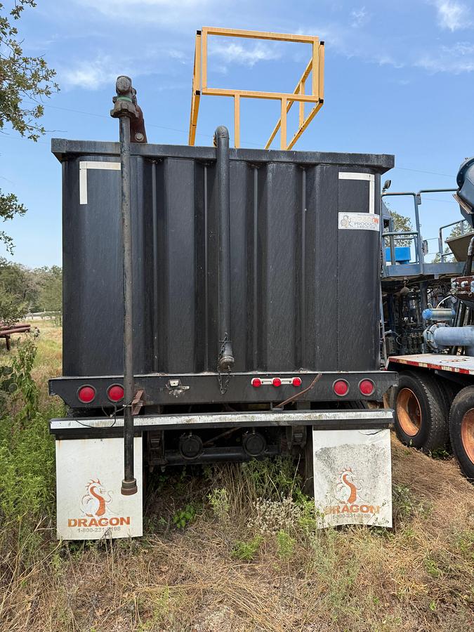 Used 500 BBL OPEN TOP FRAC TANK TRAILER W/ GAS BUSTER, CATWALK, & FOLDING HANDRAILS