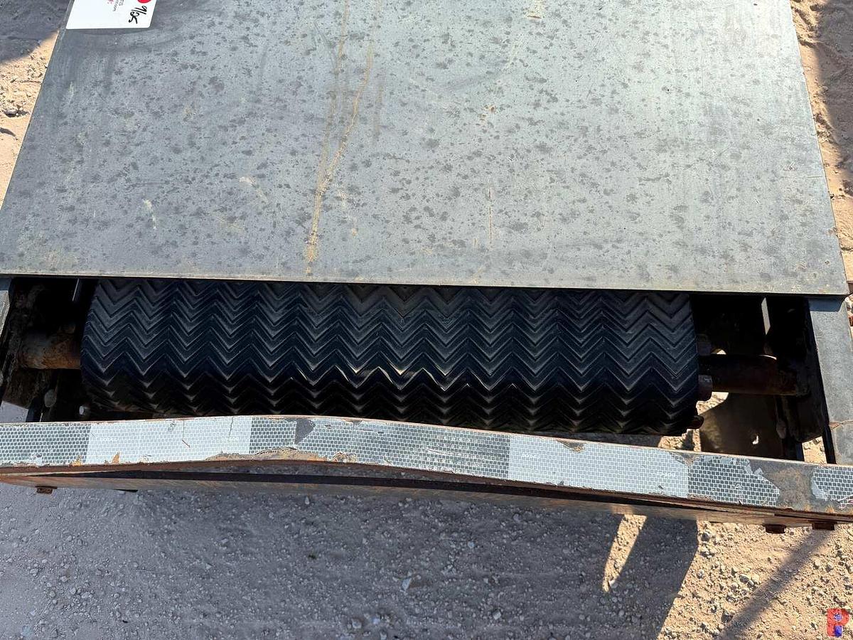 Used (2) 11’ X 3’ HYDRAULIC TILT CONVEYORS, (3) 22’ X 32” CONVEYOR TROUGHS & (2) EXTENSIONS F/ SAND KING