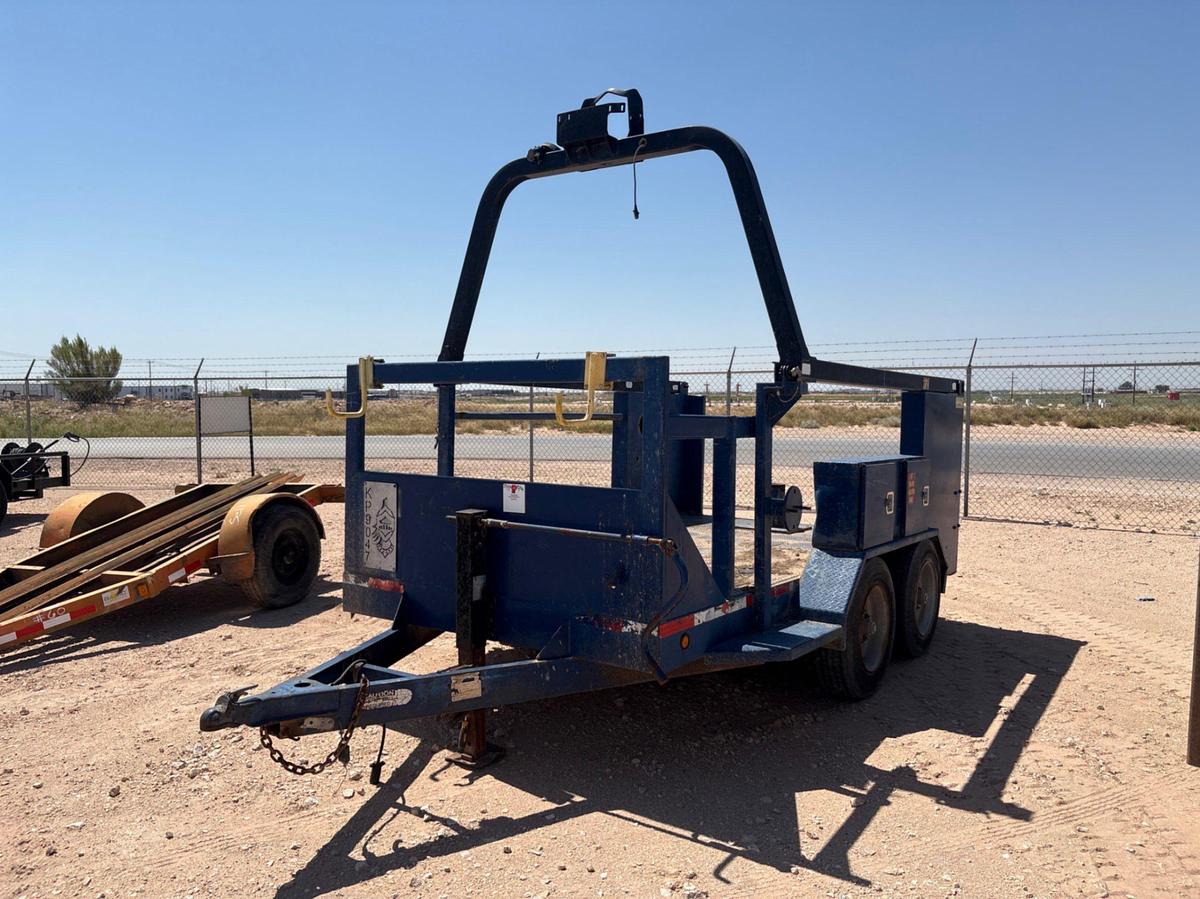 Used SHOPBUILT 12’ x 6’ t/a bumper pull BOP trailer