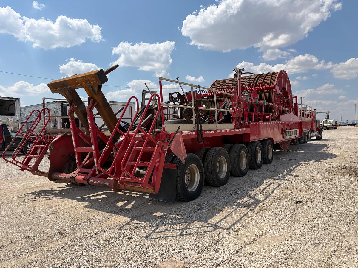 Used 2019 Hydra Rig 2-3/8” 14ft6in wide Coil Tubing Reel Trailer