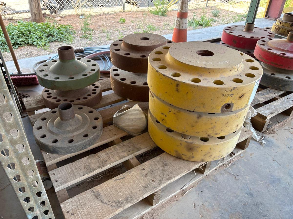 Used (12) assorted landing flanges