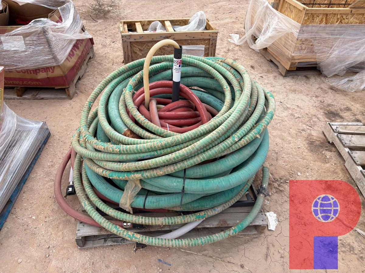 Used PALLET OF 1” & 2” CHEMICAL SUCTION/DISCHARGE HOSES