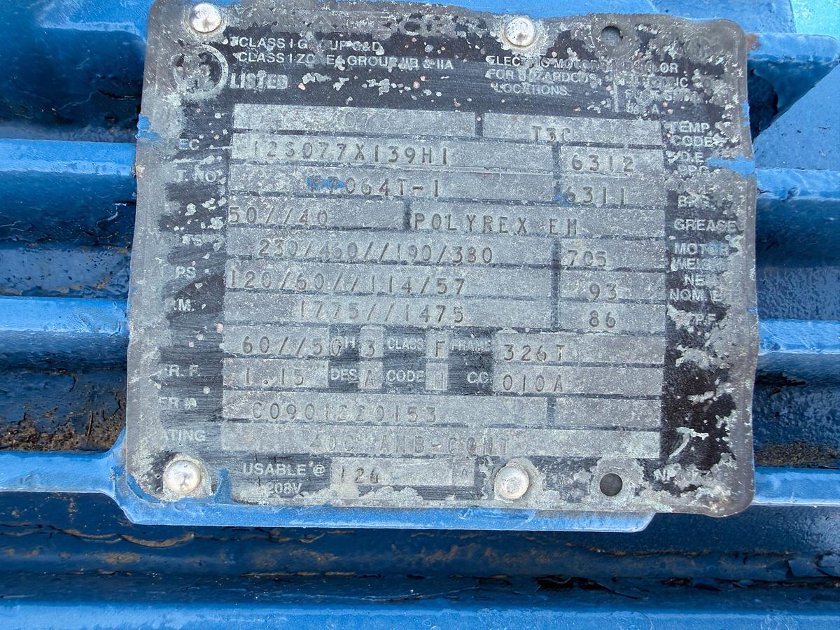 Used MISSION MAGNUM 6x5x11 CENTRIFUGAL PUMP P/B 50-HP ELECTRIC MOTOR