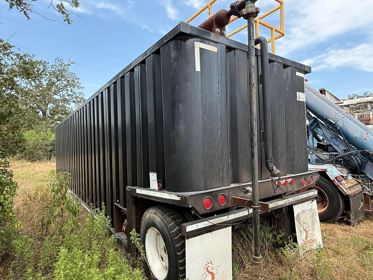 Used 500 BBL OPEN TOP FRAC TANK TRAILER W/ GAS BUSTER, CATWALK, & FOLDING HANDRAILS