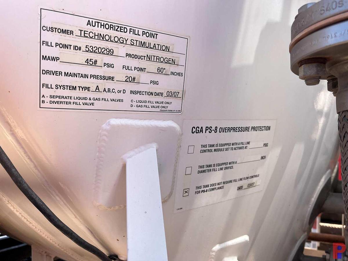 Used 2007 VITA INTERNATIONAL VDF 740K-10 10,000PSI NITROGEN PUMPING TRAILER