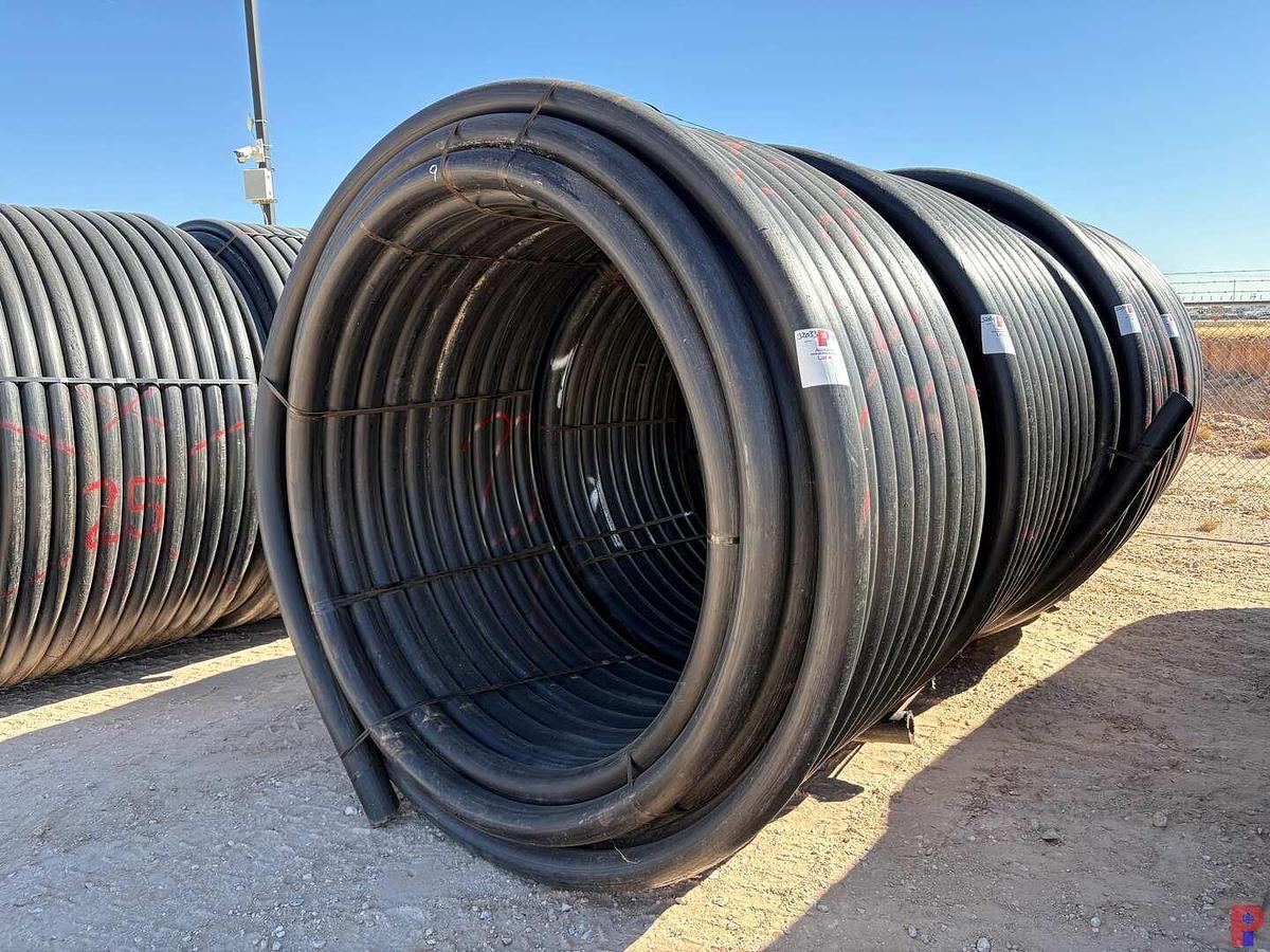 Used 1,000 FOOT ROLL OF 4” IPS DR9 POLY PIPE