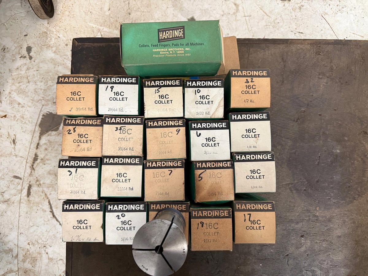 Used (21) Vintage(New Old Stock) Herdinge 16C COLLETS FOR LATHES & MILLING MACHINES