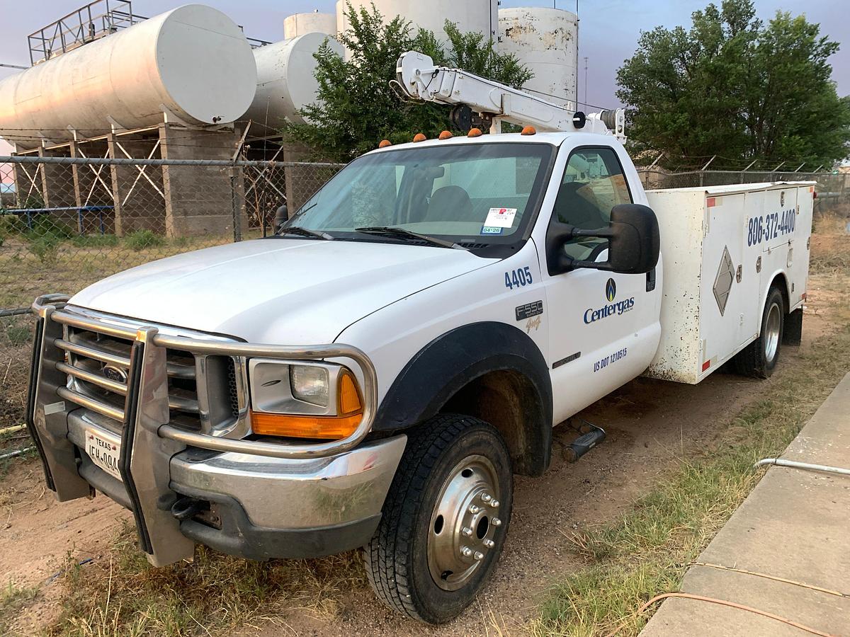 Used 1999 FORD F-550 SUPER DUTY Mechanics Truck w/ Auto Crane