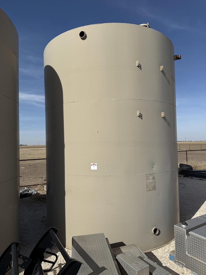 Used 2007 CRALL PRODUCTS 12’ DIA X 15’ H 300 BBL CRUDE OIL STORAGE TANK