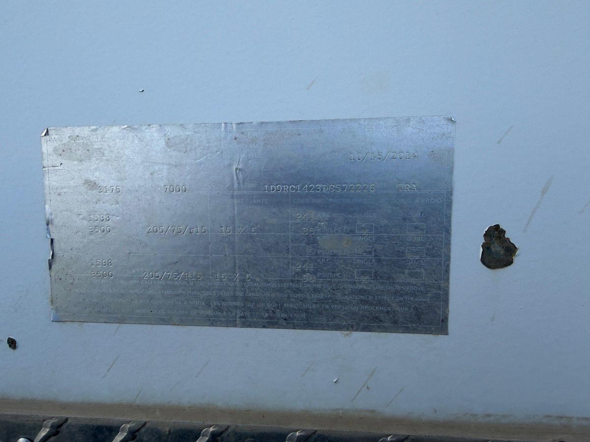 Used 2014 DD TRLS. 14’ t/a Dog House Trailer