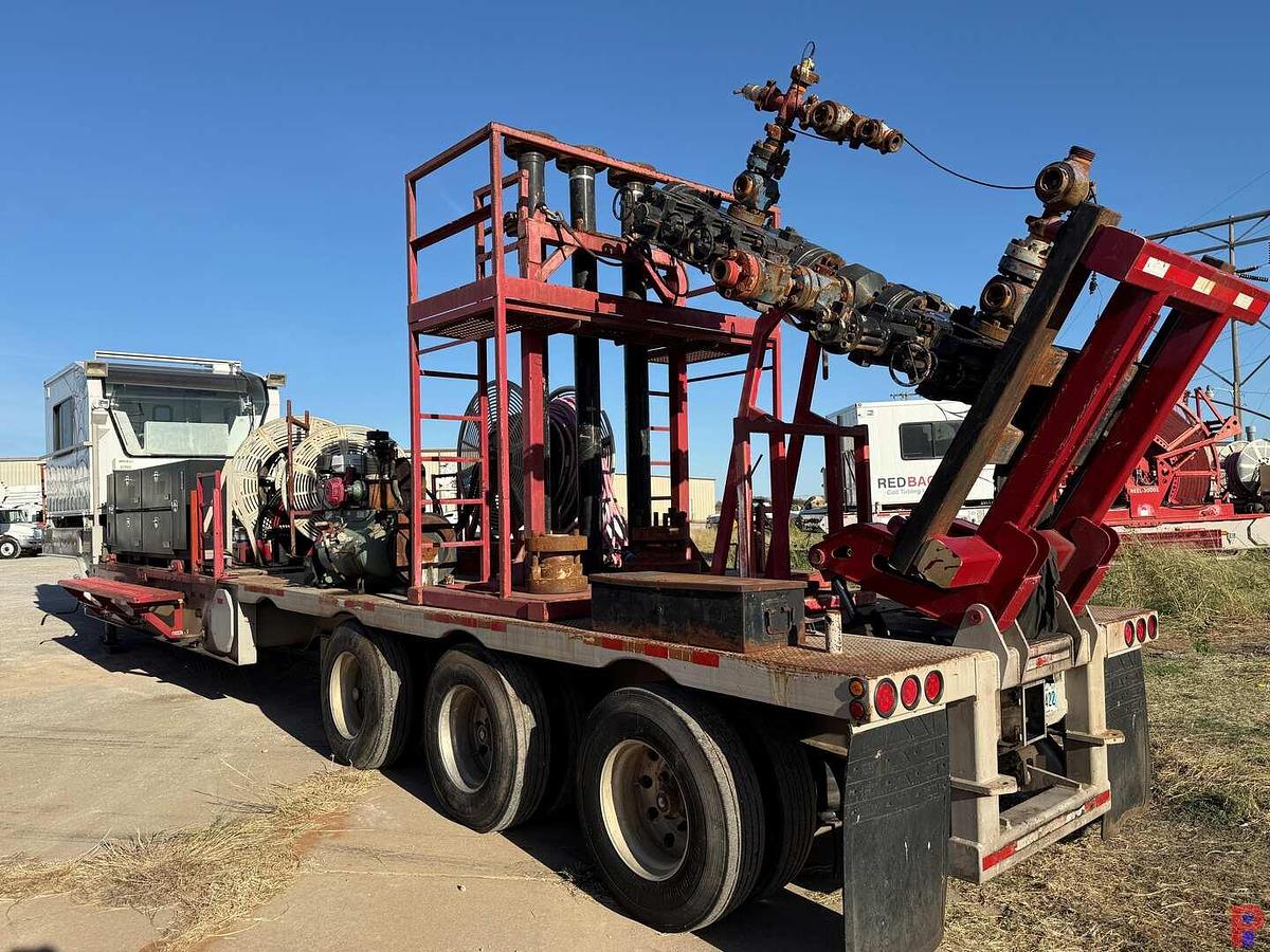 Used 2012 SERVA GROUP 54’ X 102” 3-AXLE COIL TUBING SUPPORT TRAILER