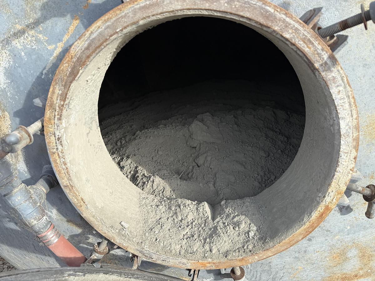Used 330 CF DRY BULK CEMENT POD (HALF FULL OF TYPE G)