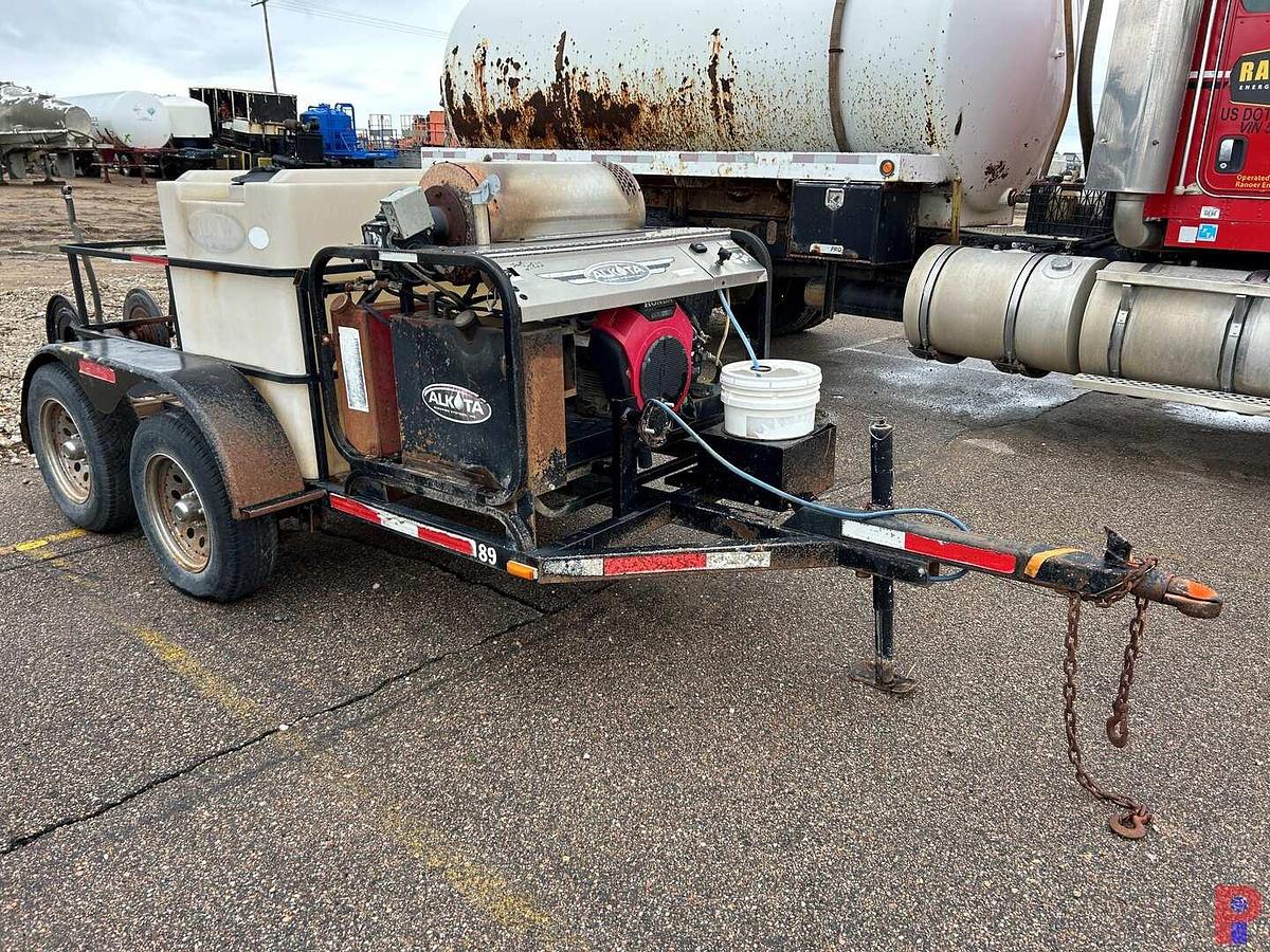 Used 2004 ALKOTA  CLEANING SYSTEMS 10’ BUMPER PULL PRESSURE WASHING TRAILER