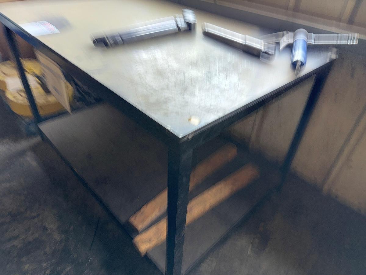 Used 5’ x 3’ x 3’ HEAVY DUTY METAL WORK TABLE