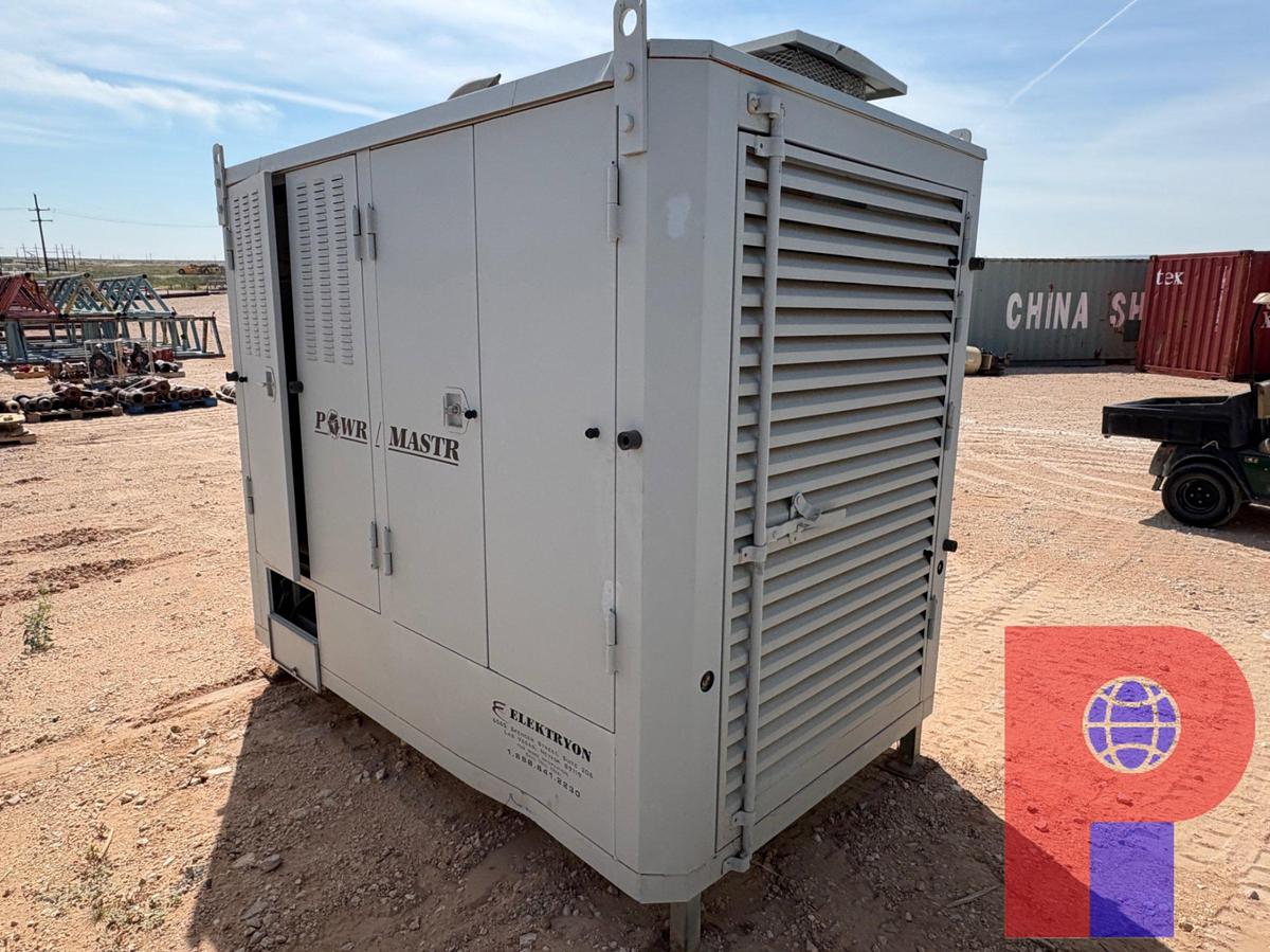 Used STAMFORD 100KW 3-PHASE AC GENERATOR P/B: 8-CYLINDER NATURAL GAS ENGINE