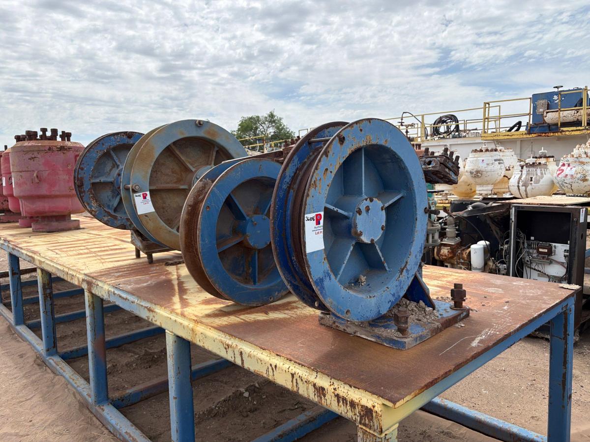 Used (4) cable reels