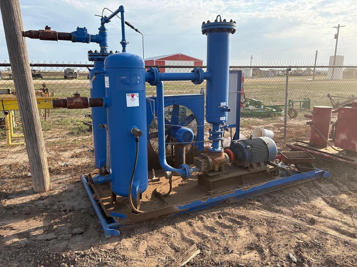 Used (3) skidded air compressor units, incomplete