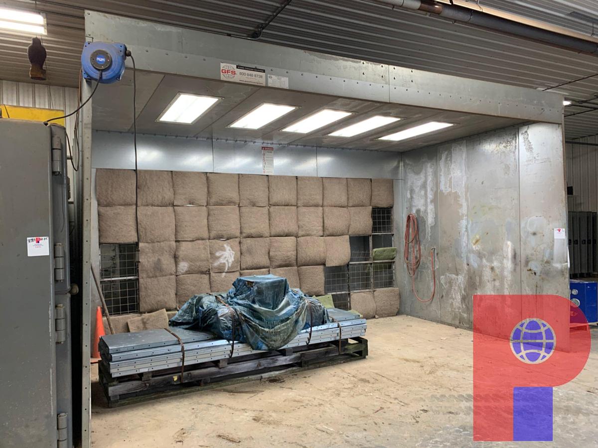Used 19’ L X 14’ W X 10’ 2013 GLOBAL FINISHING SOLUTION INDUSTRIAL PAINT BOOTH