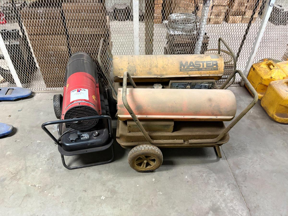Used (3) portable shop heaters