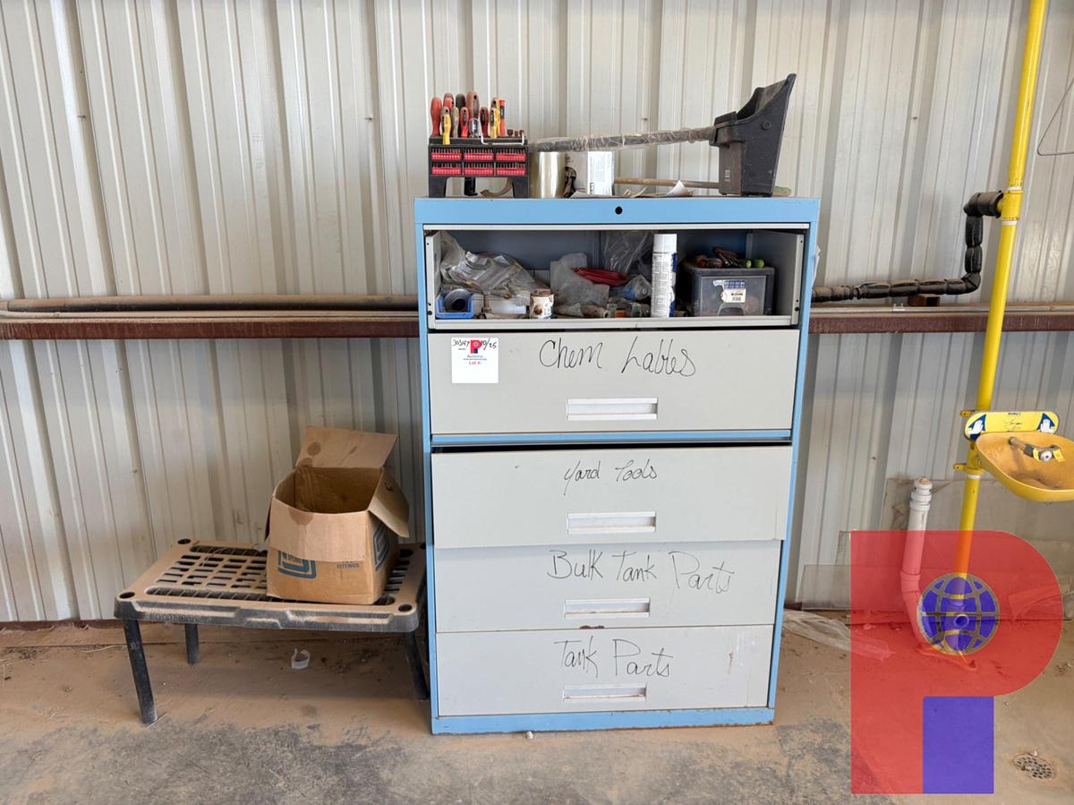 Used 3.5’ X 1.5’ X 5.5’ TOOLBOX W/ CONTENTS