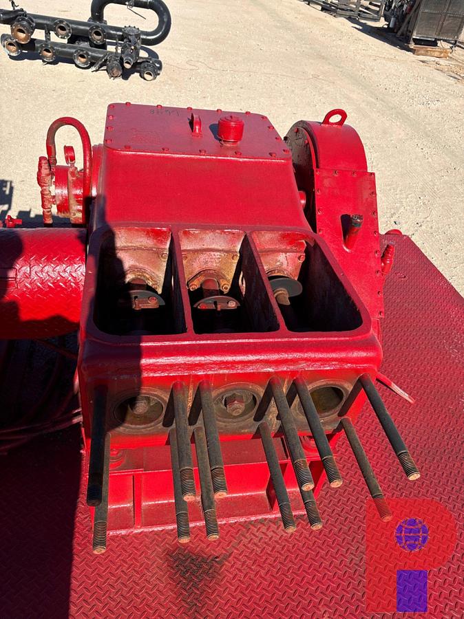 Used GARDNER DENVER 1PE-172 TRIPLEX PUMP, SKIDDED